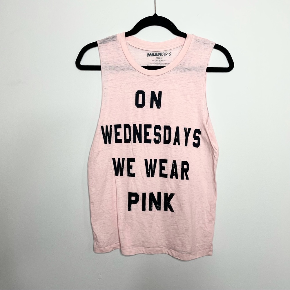 Mean Girls On Wednesday We Wear Pink Tank